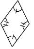 Parallelogram with top and bottom angles congruent, left and right angles congruent