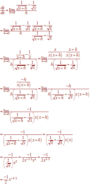 The Derivative Of X 1 2
