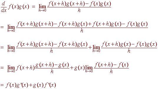 The Product And Quotient Rules