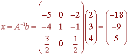 Inverse Of A Matrix